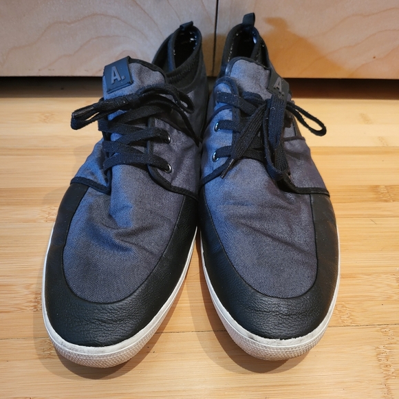 Aldo men's smart casual sneakers US11 gray-black-white - Picture 2 of 8